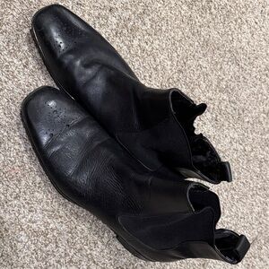 Calvin Klein Black Leather Boots